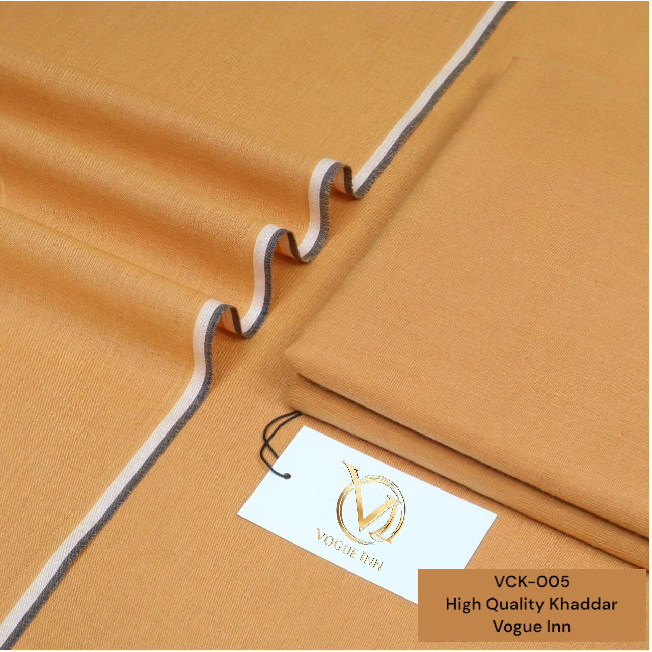 Camel Brown Cotton Khaddar ( VCK-005 )
